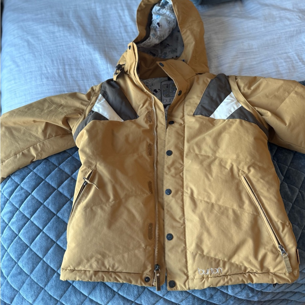 Angie Kids' Tan and Gray Puffer Jacket